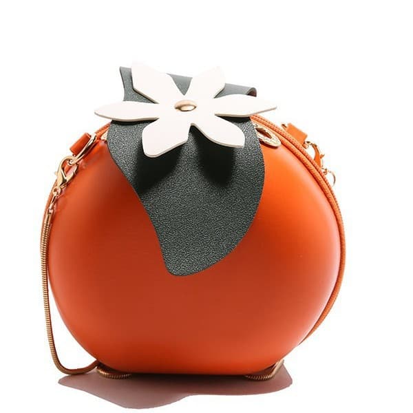 Cross-border bags for women, trendy women's bags, creative and versatile one-shoulder crossbody bags, chain persimmon round bags, souvenirs