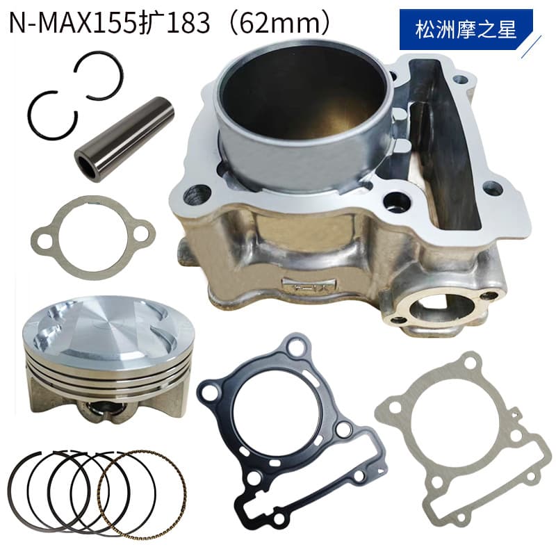 Motorcycle Engine Cylinder Kit for Yamaha Nmax155 Bore 183 R15 155CC to 183CC Piston