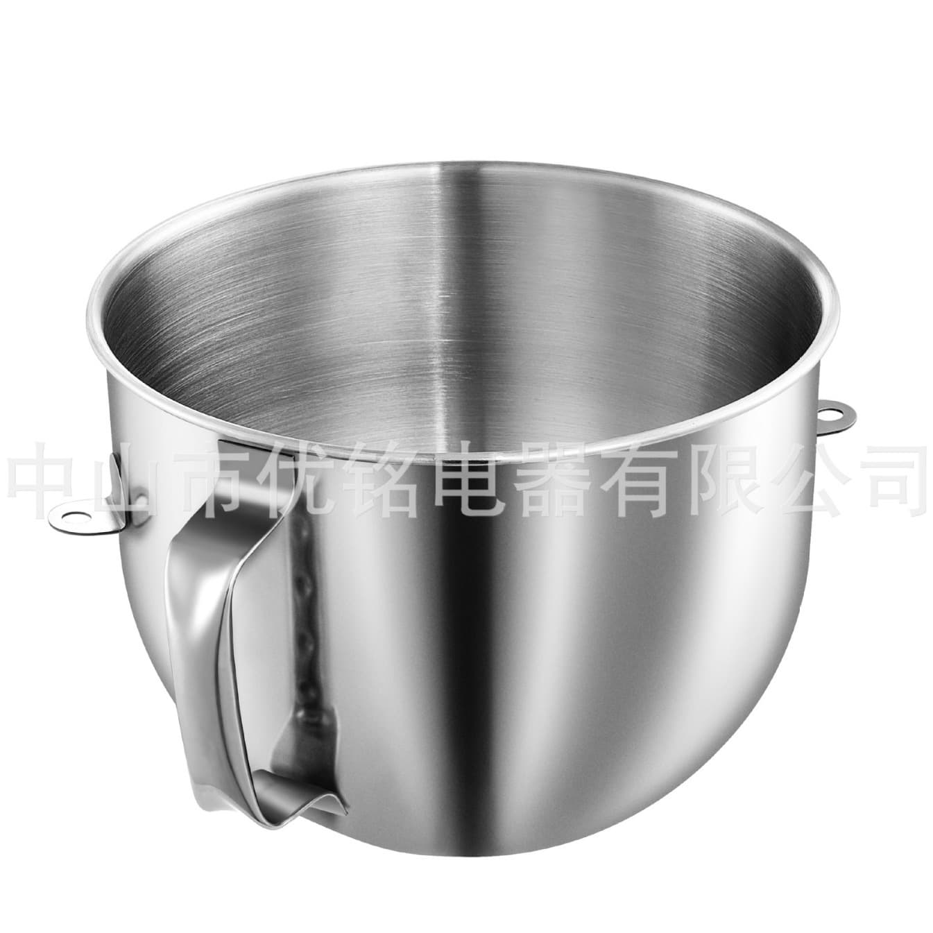 7QT Stainless Steel Mixing Bowl for KitchenAid Stand Mixer, KitchenAid 7QT Tilt-Head Mixer with Handle