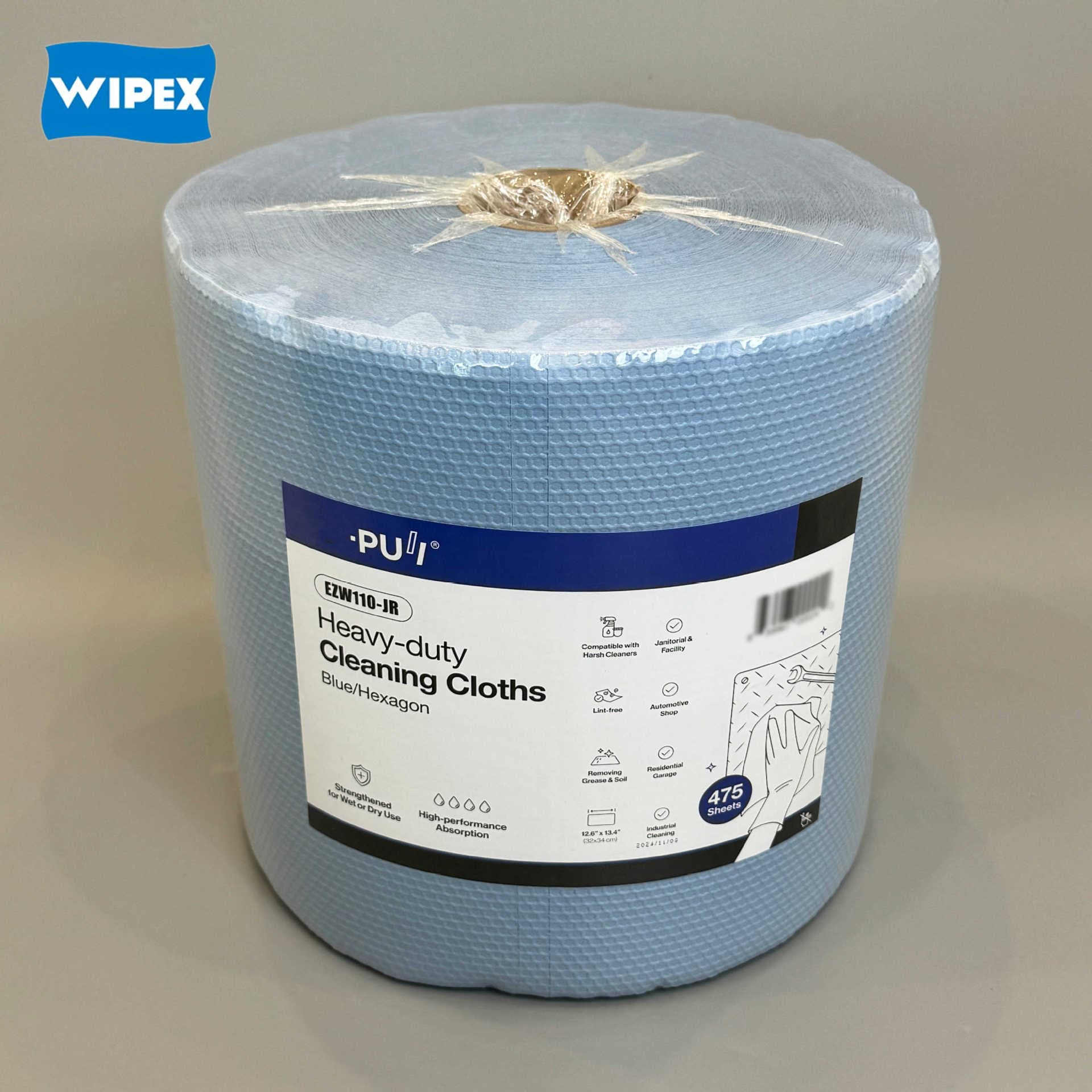 Wipa factory direct hexagonal pattern disposable industrial non-woven wiping cloth, high absorbency for water and oil, lint-free, non-woven wipe.