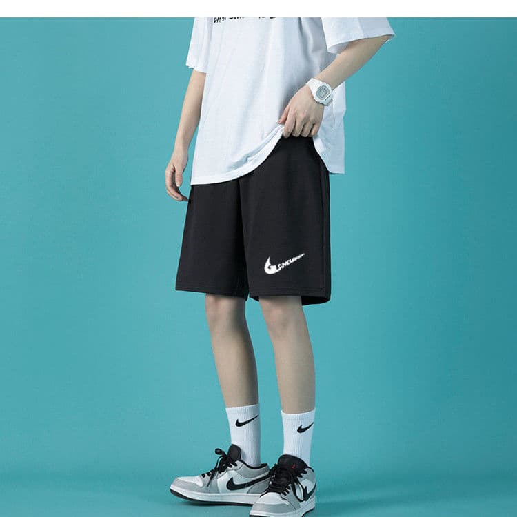 Men's Summer 5-Inch Shorts, Loose Straight-Leg Casual Shorts, Beach Shorts, Sweat Shorts for Men