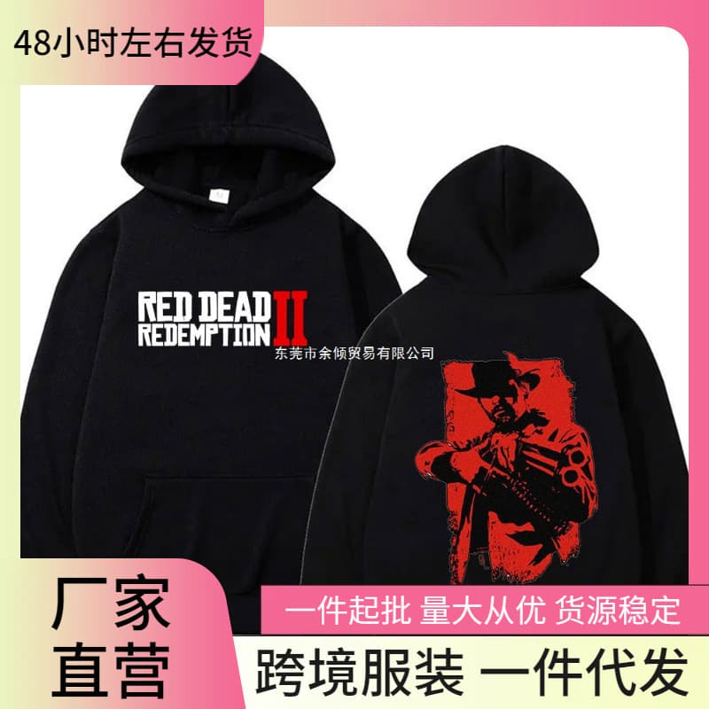 Red Dead Redemption 2 Arthur Morgan Hoodie Men Women Retro Gothic Pullover Sweatshirt Casual