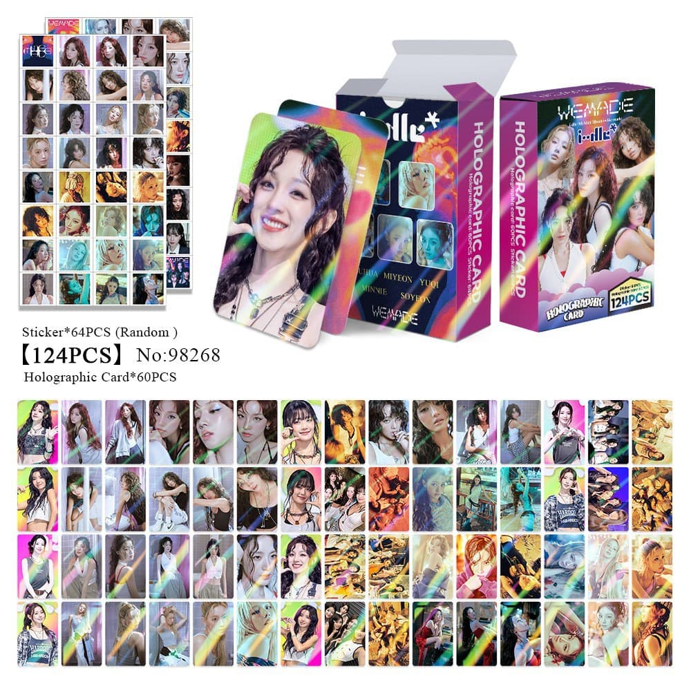 Cross-border special supply of 124 IDLE mini 9th album WE MADE star KPOP peripheral LOMO laser photo cards in stock