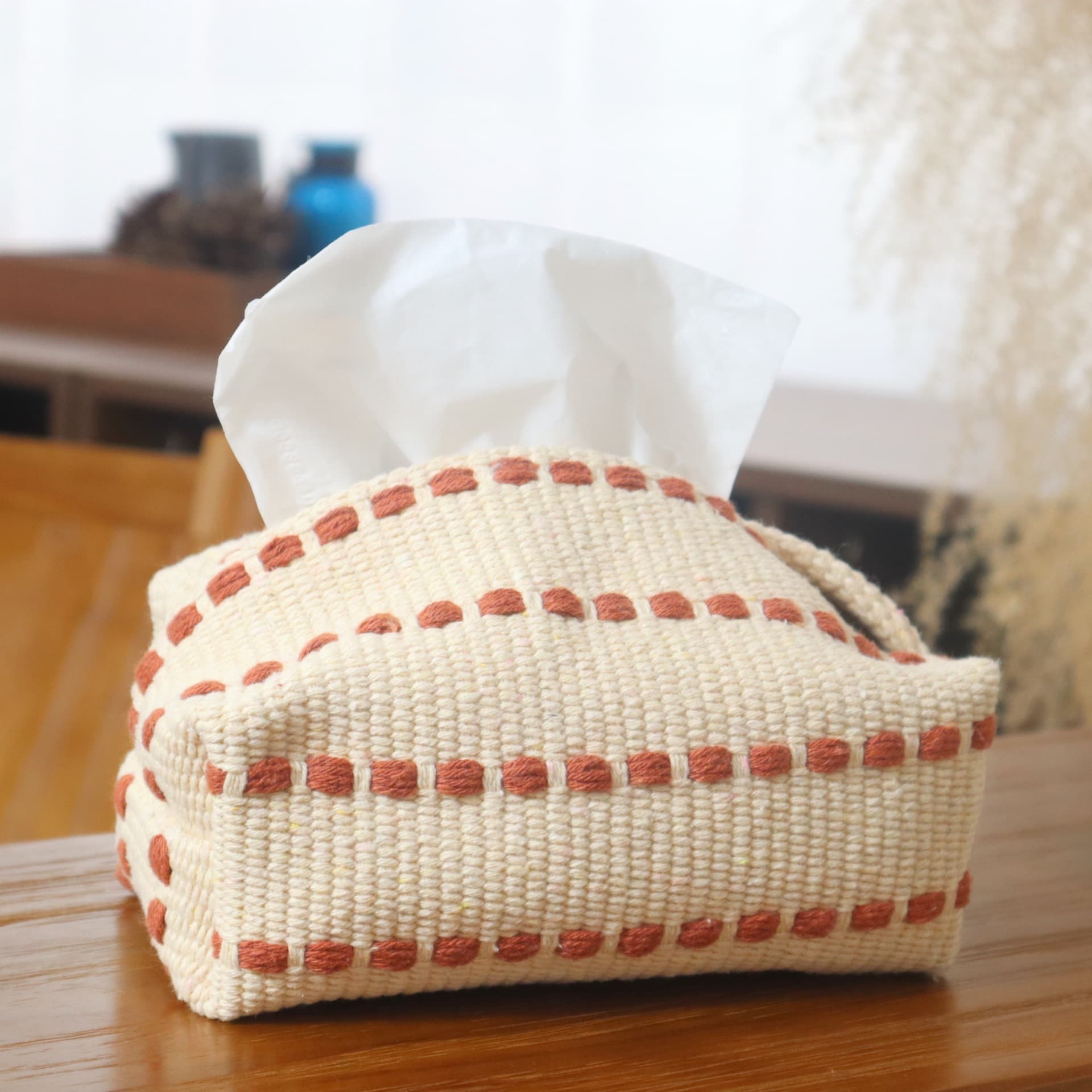 Exclusive Supply Simple Modern Tissue Bag Living Room Dining Table Fabric Tissue Box Multiple Styles and Colors