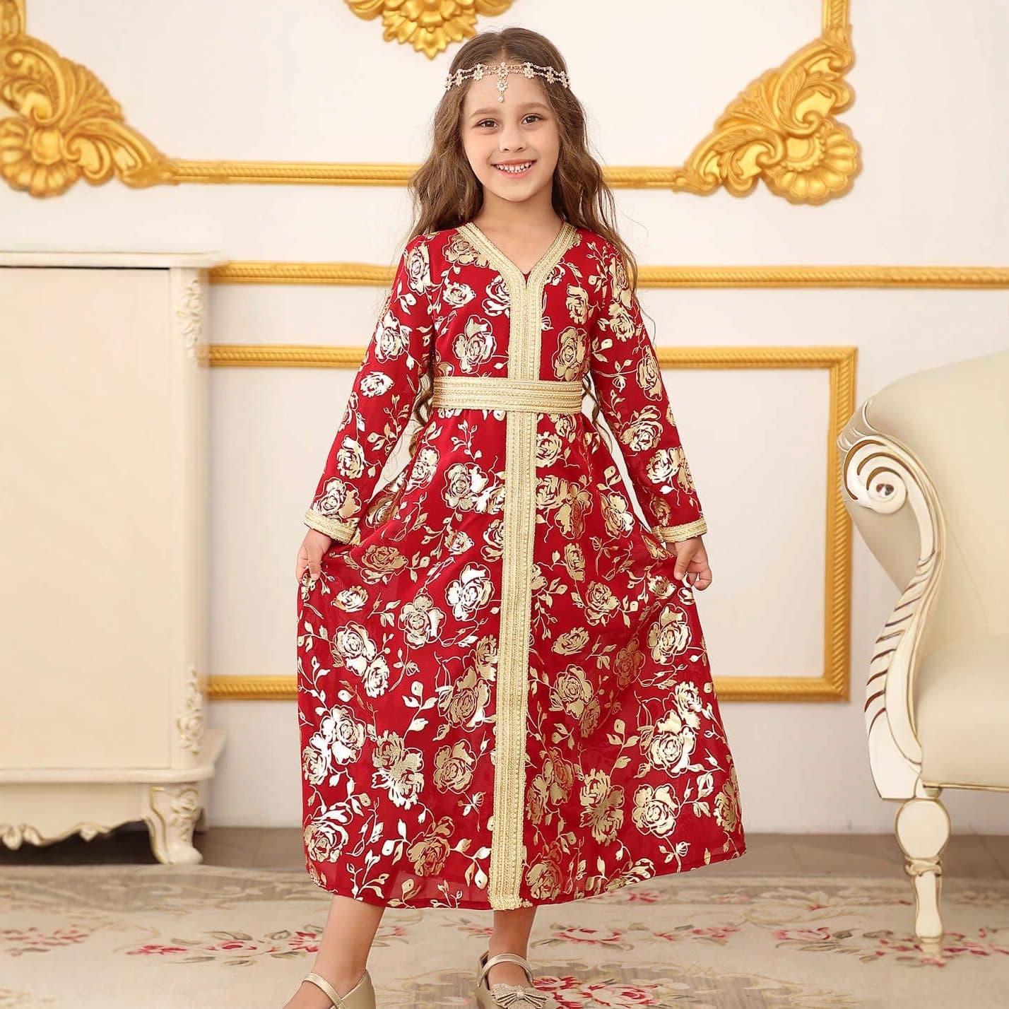 Abaya girls clothing Turkish Egypt tourist girls Xinjiang ethnic style dress dress