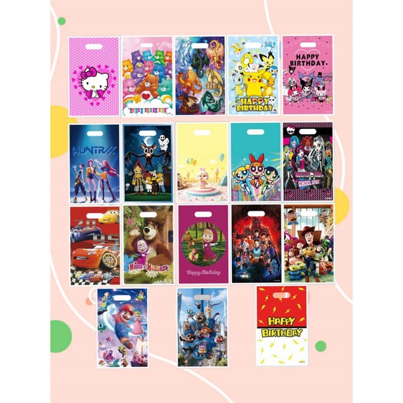 New Cross-Border Cartoon Pattern Holiday Gift Bag Festive Pearl Bag Return Gift Bag Birthday Party Candy Bag