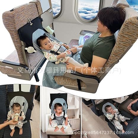 Baby Airplane Bed, Toddler Airplane Seat Extender Essential, Portable High Chair Baby Seat for Airplane