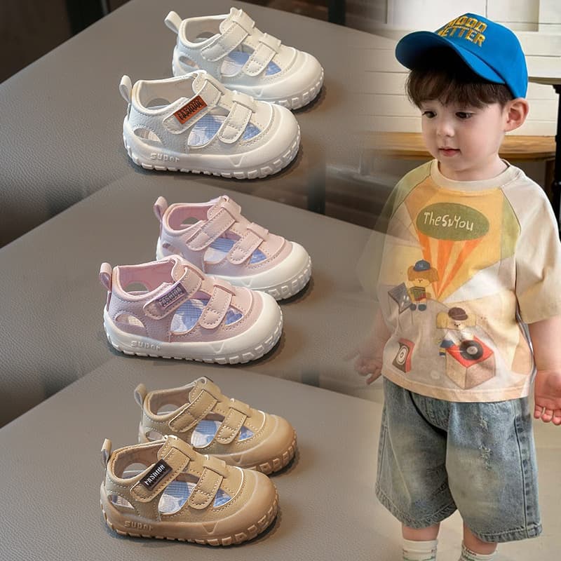 Baby Sandals Summer New Infant Soft Sole Walking Shoes Boys and Girls Breathable Anti-Kick Toddler Beach Shoes
