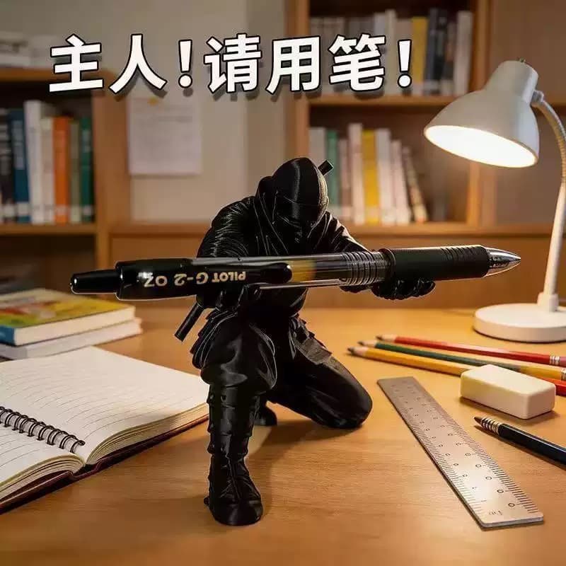 Ninja Pen Holder Desktop Decorative Ornament Pen Stand Glasses Stand Creative Unique Gift Cool