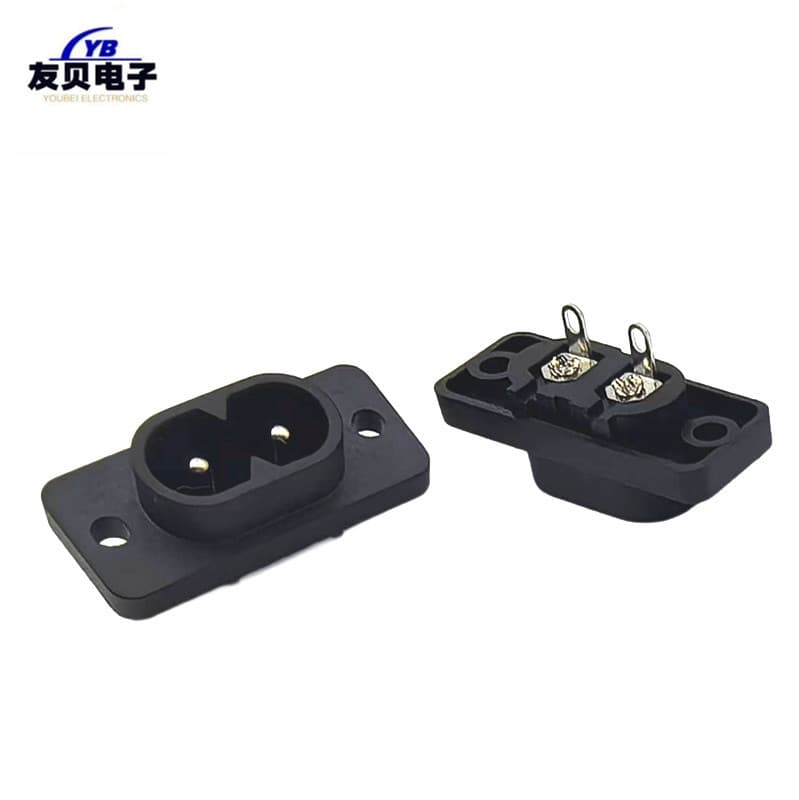 AC power socket, two-pin power socket, figure-eight socket, AC-006B two-hole two-prong charging dock.