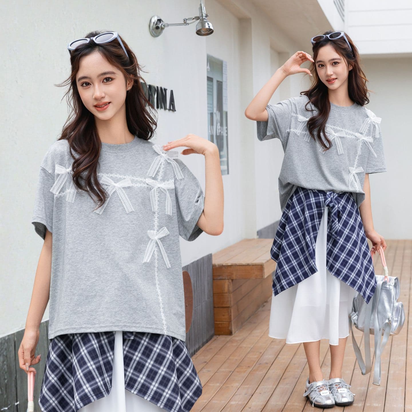 Girls Short Sleeve T-Shirt Summer Casual Lace Top Round Neck Half Sleeve for Teen Students Plus Size