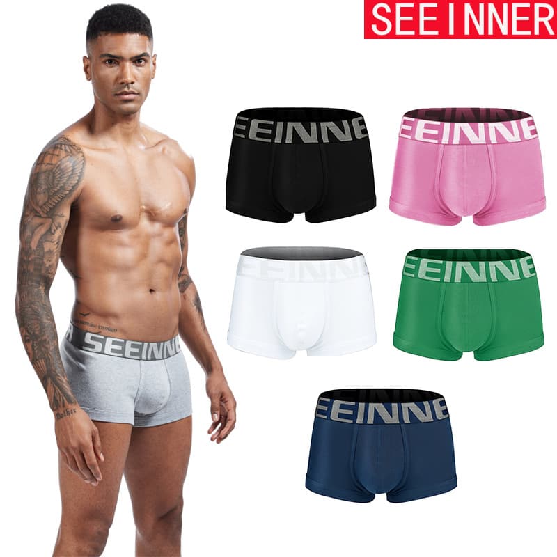 Men's Boxer Briefs for Export, AliExpress, Amazon, Pure Cotton, Comfortable, Breathable Shorts
