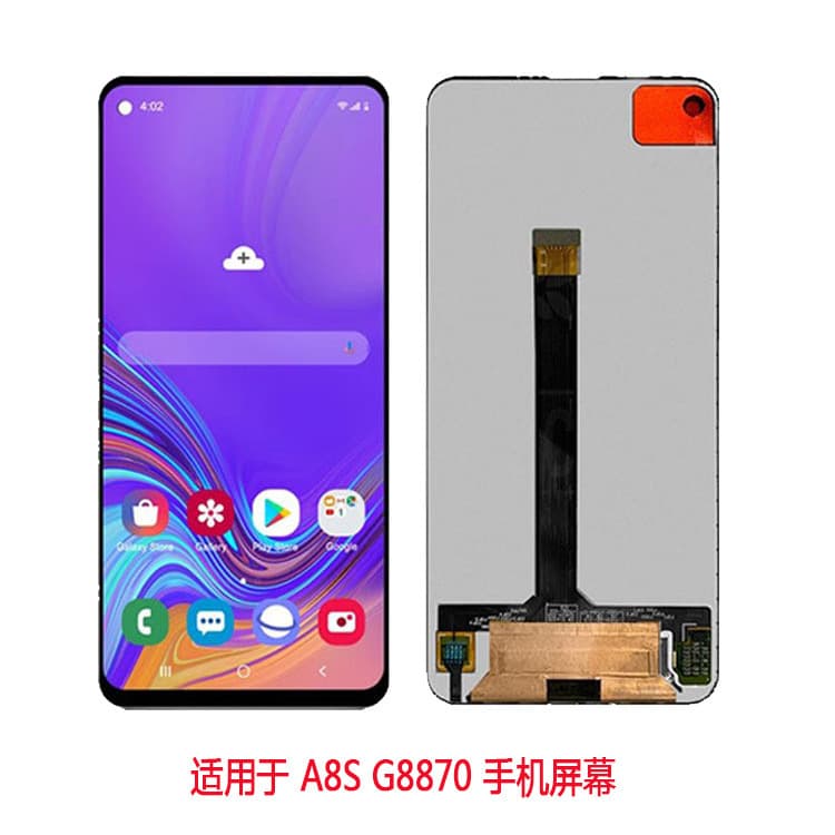LCD Screen Assembly for Samsung A8S SM-G8870, LCD Inner and Outer Integrated Touch Display Screen Assembly