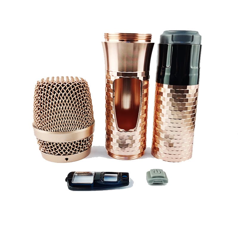 M3 Wireless Microphone Tube Body Microphone Shell M30 Mic Shell Aluminum Alloy Sparkling Surface Tube KTV Accessories Metal Shell New