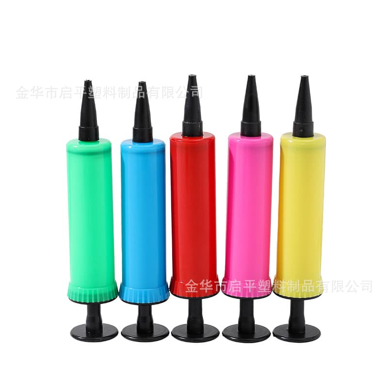 Factory Direct Supply Balloon Pump Hand-Push Plastic Portable Mini Manual Inflator for Swimming Rings Yoga Balls