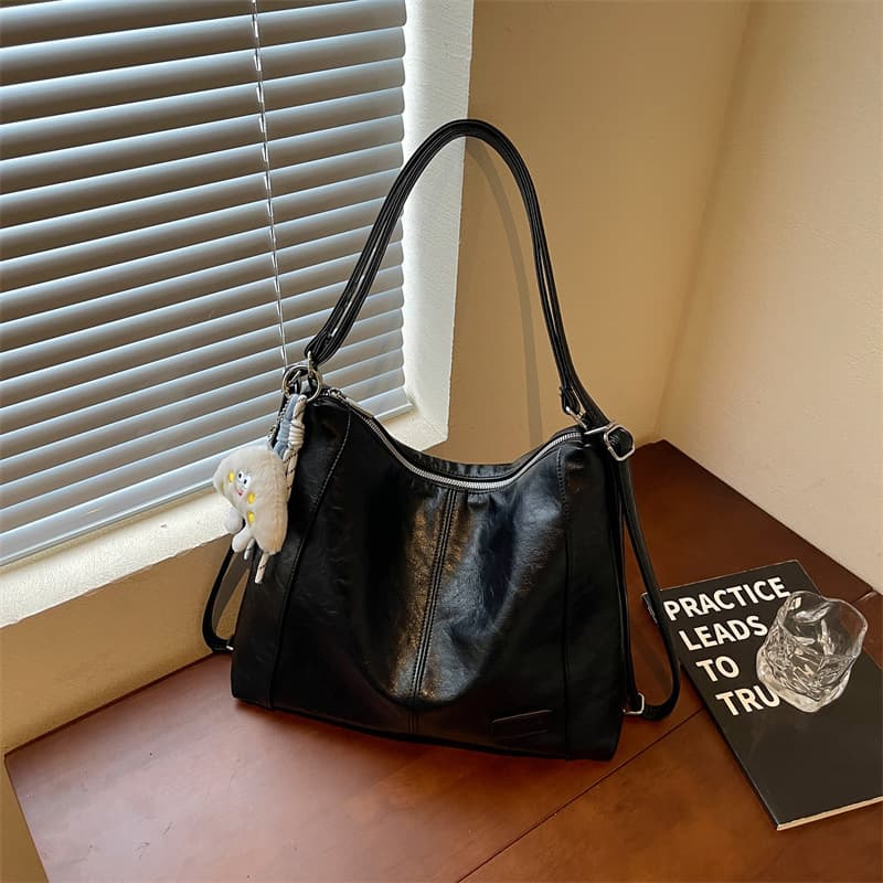 Cross-border new chain backpack tote bag for women, high-end, large-capacity, fashionable shoulder crossbody bag, commuter shoulder bag