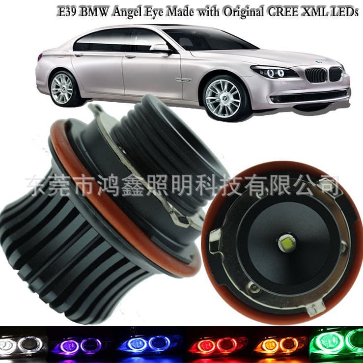 E39 Angel Eye Headlight for E39 BMW 10W Pair 20W LED Headlight BMW Halo Ring Headlight