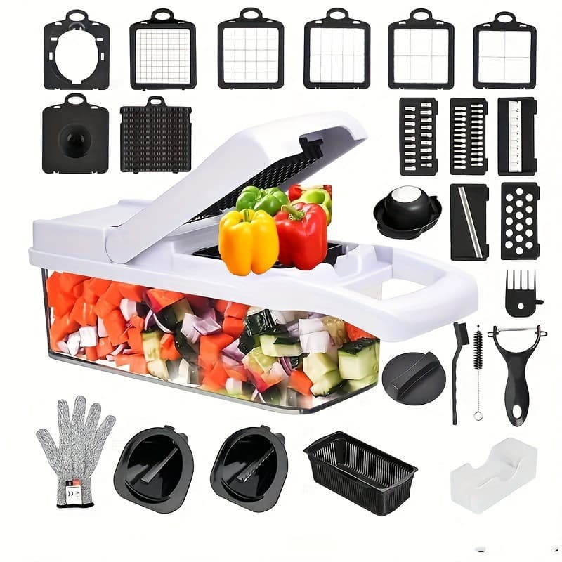 2026 new cross-border dropshipping multifunctional vegetable chopper 26-in-1 food chopper cross-border dropshipping