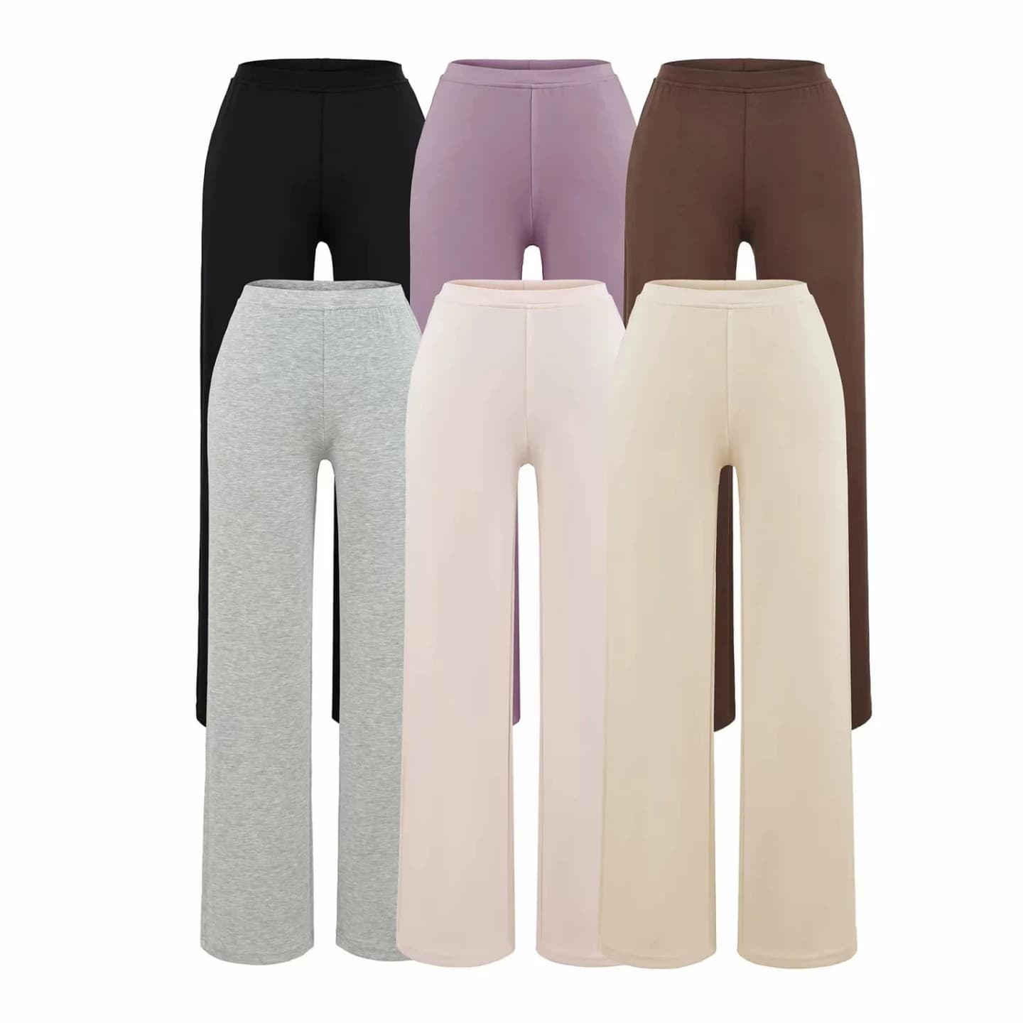Pure and Soft Cloud Skin-Feel Pink Wide-Leg Casual Pants for Women, Spring and Autumn Thin Style, Loose and Breathable Yoga Pants