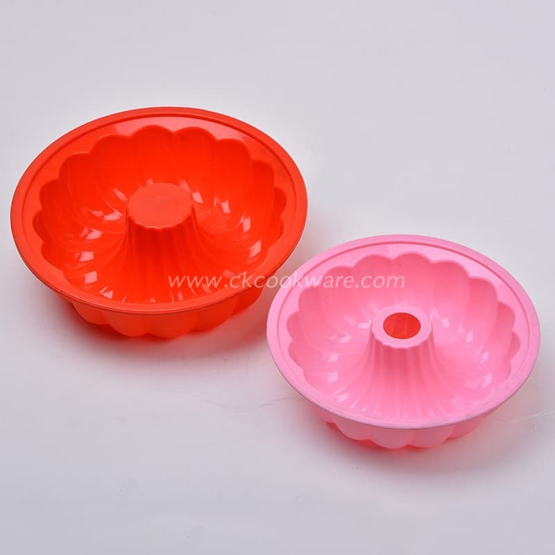Single-hole Round Silicone Cake Mold Small Pumpkin Flower Shape Bread Baking Pan Kitchen DIY Baking Mold Wholesale