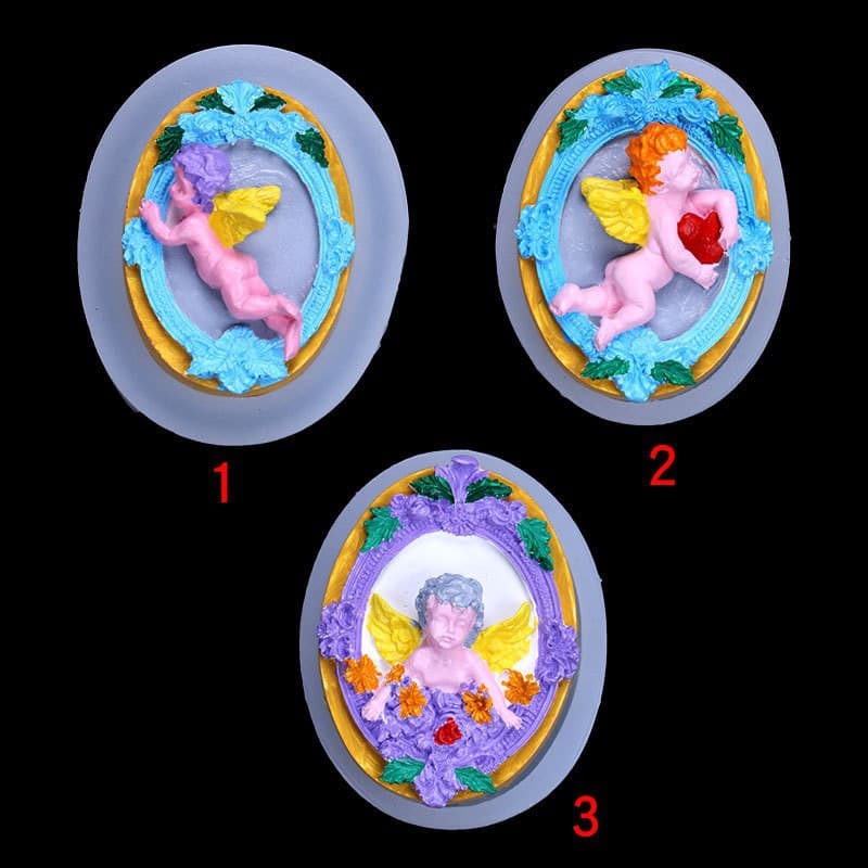 Cartoon Love Angel Baby Silicone Mold DIY Epoxy Resin Clay Soft Clay Decoration Fondant Chocolate Mousse Mold