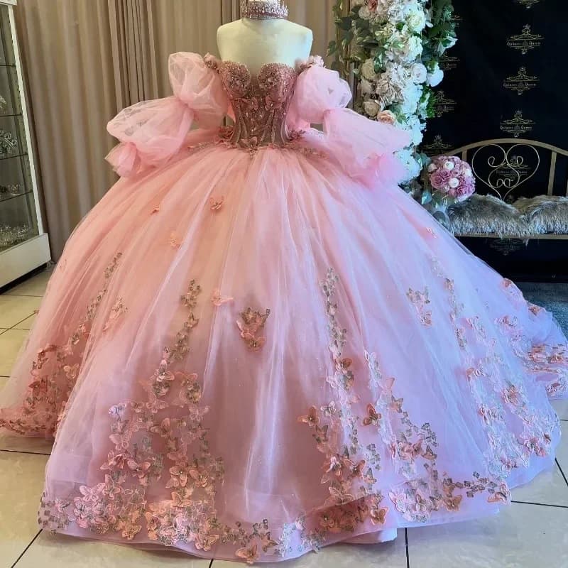 European and American Amazon colorful gauze evening dress 2026 new pink tube top off-shoulder princess dress prom dress