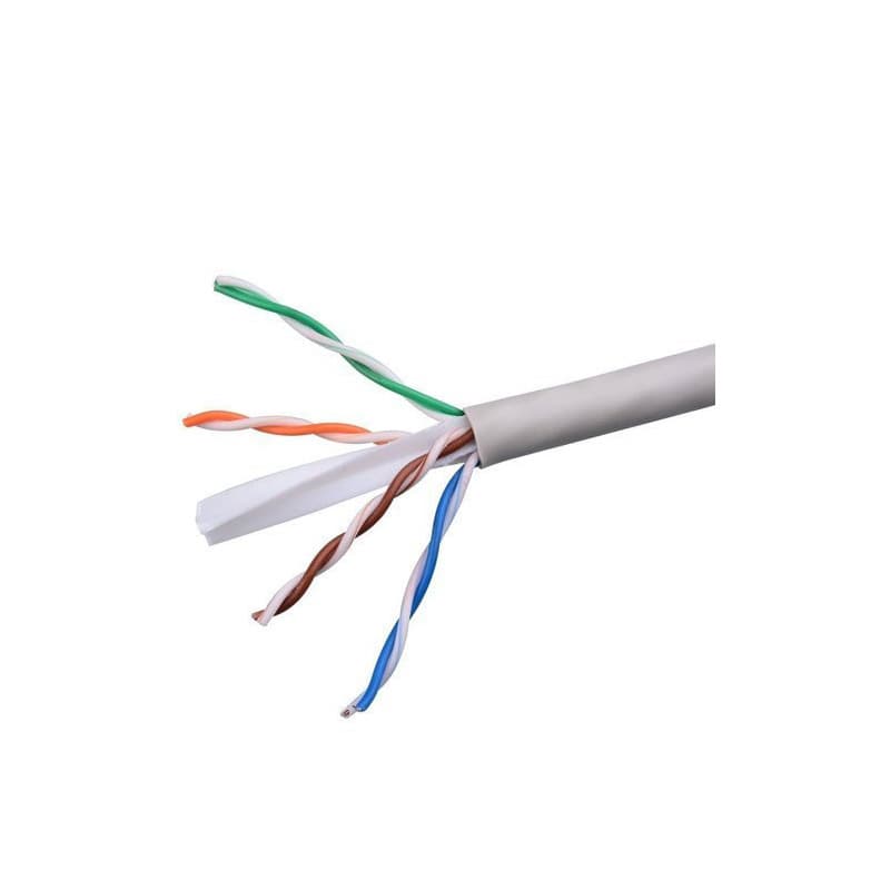 Indoor Cat6 Unshielded Gigabit Copper-Clad Aluminum Network Cable, High-Speed Network Engineering, Home Installation, POE Surveillance