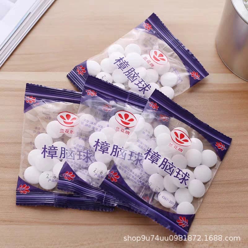 Household Camphor Pills for Moth and Moisture Prevention, Wardrobe Mildew Protection, Aromatic Odor Removal, Moisture and Moth Repellent, and Sanitation