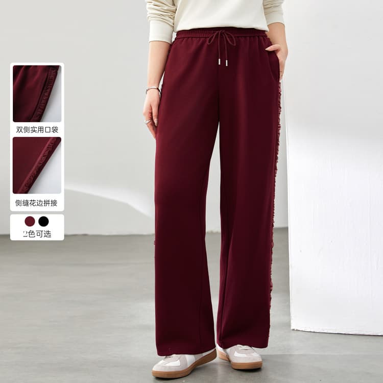 【Lazy Casual Loose Comfortable Versatile Drawstring Pants】Xianlixiu Plus Size Women's Clothing for Curvy Women, 2025 Spring New Style