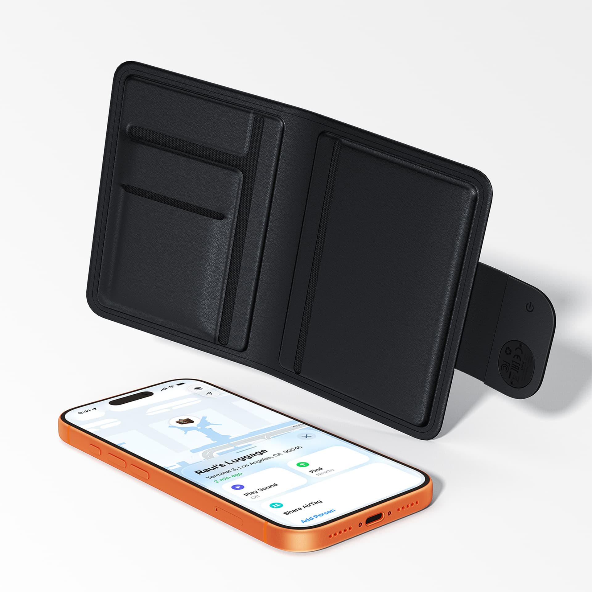 S6 Passport Case Locator Passport ID Credit Card Wallet Tracker Anti-Loss Device for Elderly Compatible with Apple