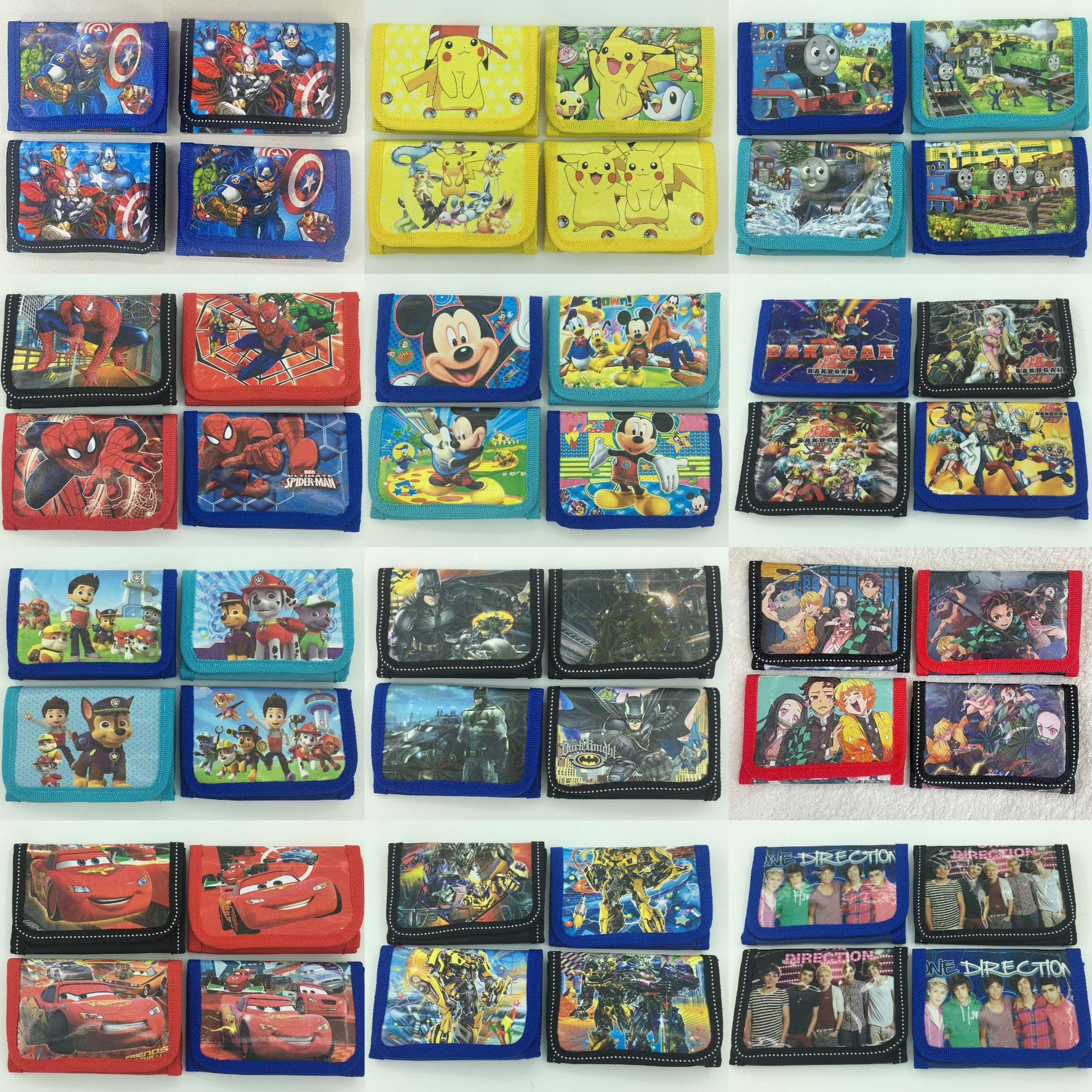 Foreign trade style 2024 new children's cartoon cute animation tri-fold wallet party gift wallet