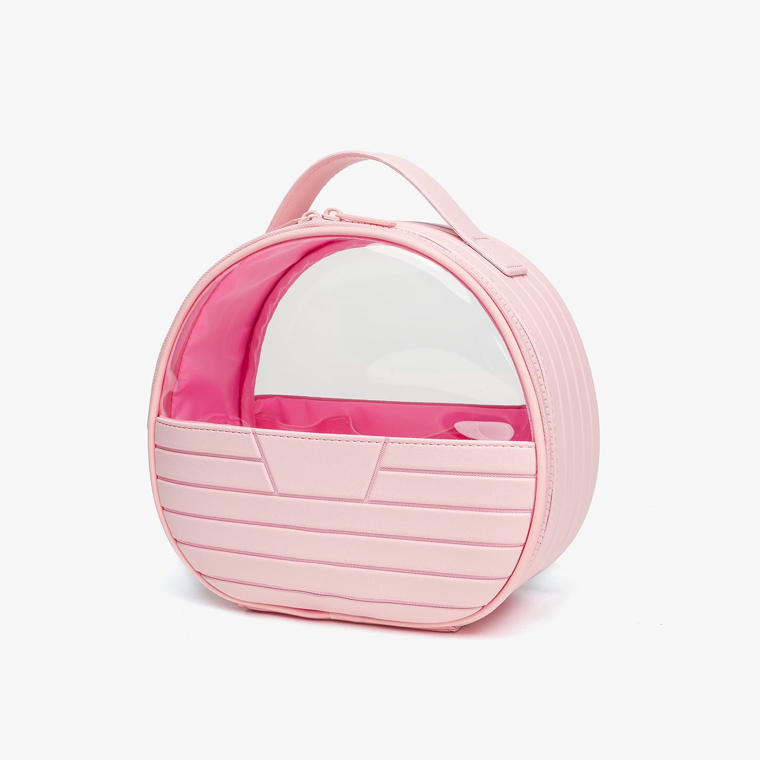 2026 New Simple and Stylish Transparent Handbag Cosmetic Bag for Women, Large Capacity, Waterproof, Portable Travel Toiletry Organizer