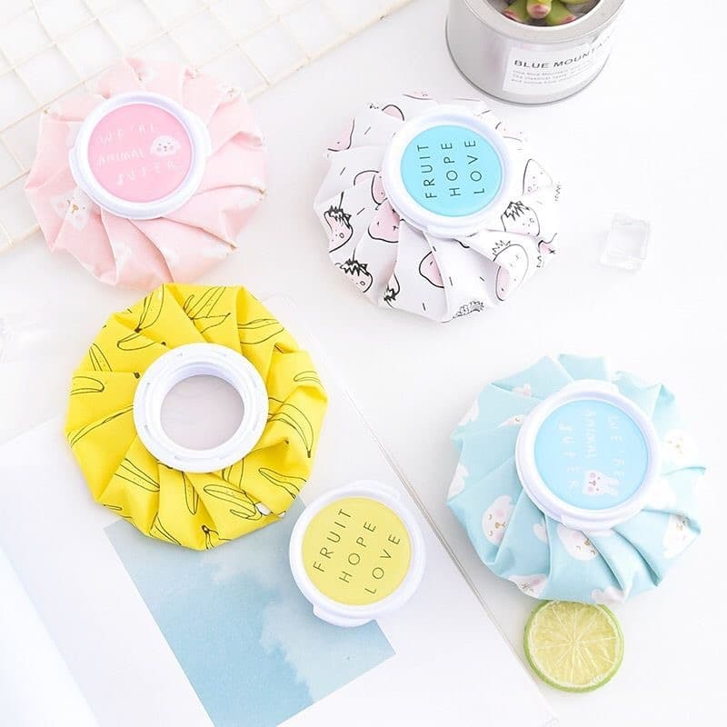 Fabric ice bag ice pack cartoon cold compress bag for physical cooling knee ankle sprain hot and cold compress reusable portable
