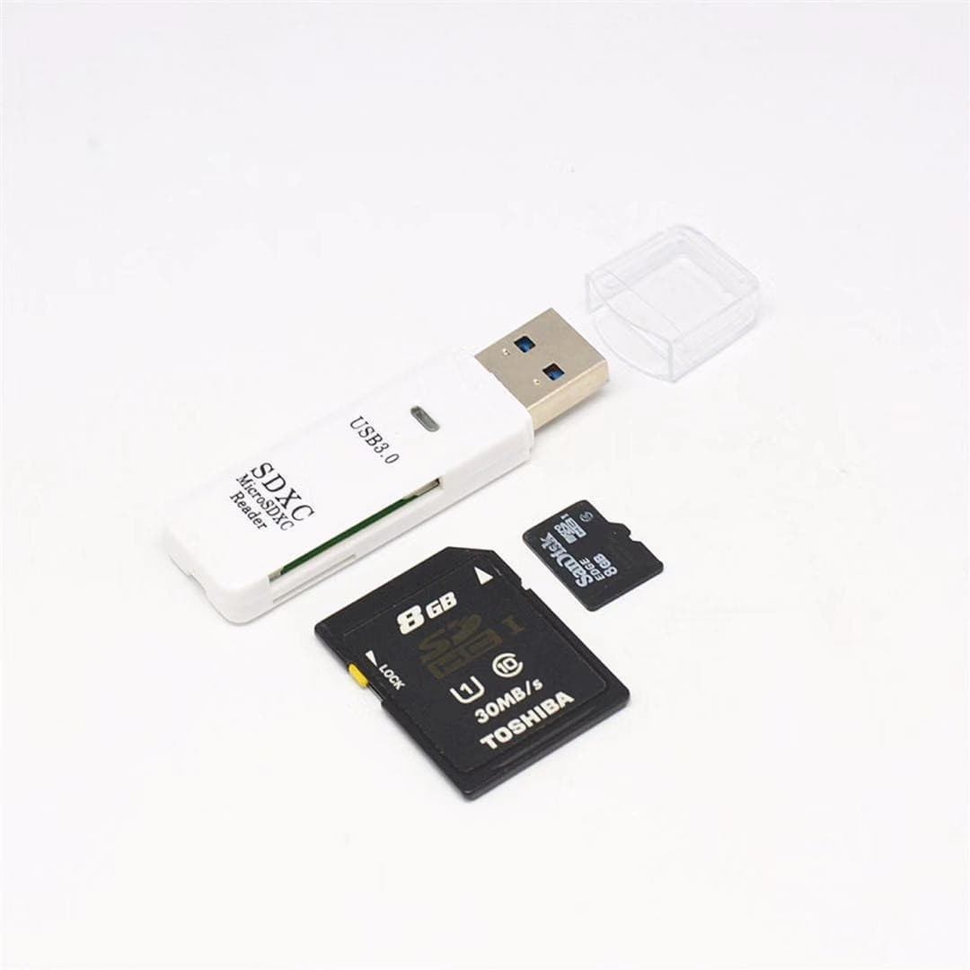 2-in-1 USB 3.0 Card Reader for Computers, High-Speed TF and SD Card Readers, 3.0 Packaged IC Multifunctional Card Reader