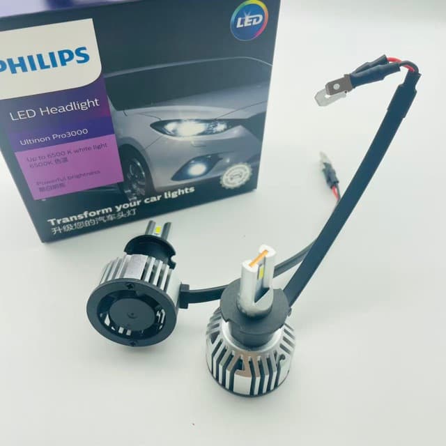Philips Led Car Lights Starlight 3000 Car Headlights H3 11366 Low Beam High Beam Strong Light Modification