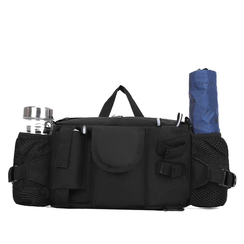 Outdoor Crossbody Waist Pack for Sports Cycling Hiking Travel Water Bottle Holder Multi-functional Oxford Cloth