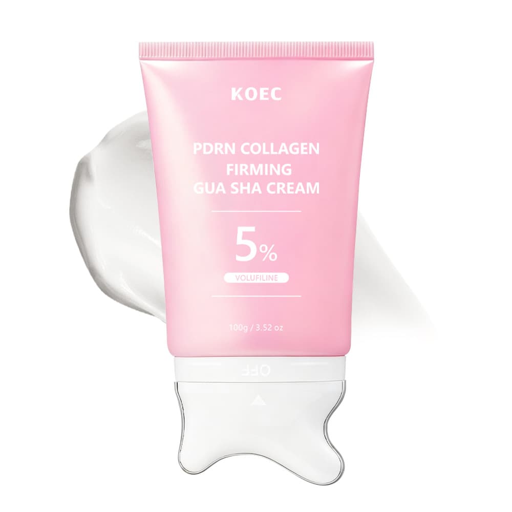 KOEC Collagen Salmon Gua Sha Face and Neck Cream 100g PDRN Collagen Gua Sha Cream