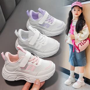 Children's Sports Shoes New 2026 Spring/Autumn Comfortable Double Mesh Casual Shoes for Big and Middle Kids, Girls Student Shoes