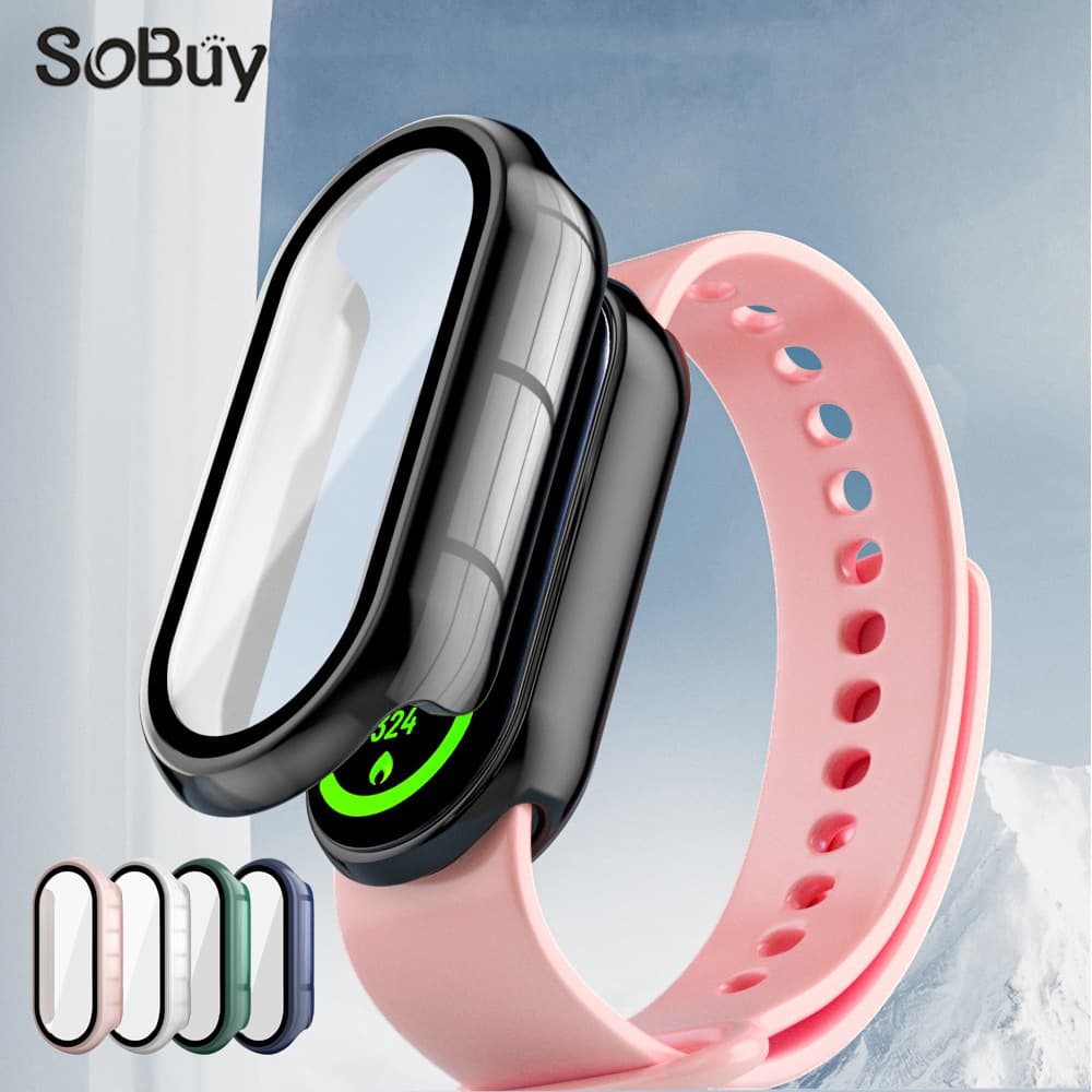 Suitable for Xiaomi Mi Band 10 Protective Case Xiaomi 9/8 Watch 8Pro Protective Case Integrated Case Tempered Film Case