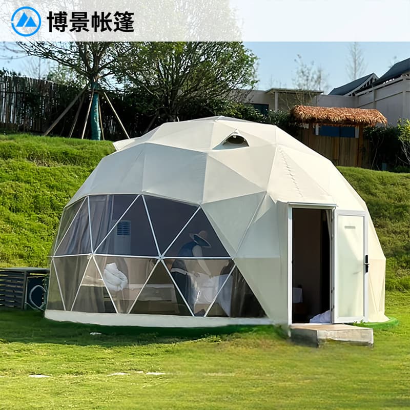 Outdoor spherical hotel tent, camp starry sky room, B&B scenic starry sky tent, 3mx3m tent manufacturer