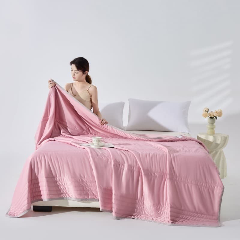 Cross-border Trade Amazon Temu Shein Mint Silk Ice Feel Silk Summer Blanket Air Conditioning Blanket, Constant Supply