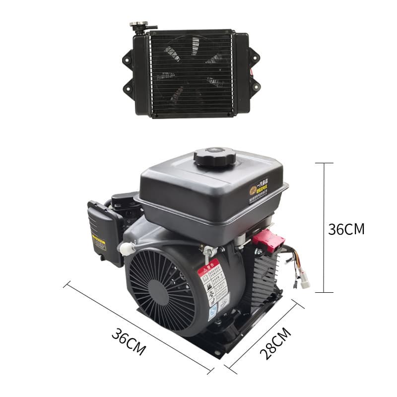 Water-cooled 48V 60V 72V Electric Tricycle and Four-Wheel Car Variable Frequency Range Extender Gasoline Generator