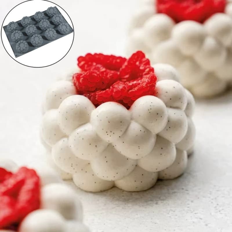 12-Cloud Bubble Ball Mousse Silicone Mold French Dessert Chocolate Cake Mold Food-Grade Silicone Mold
