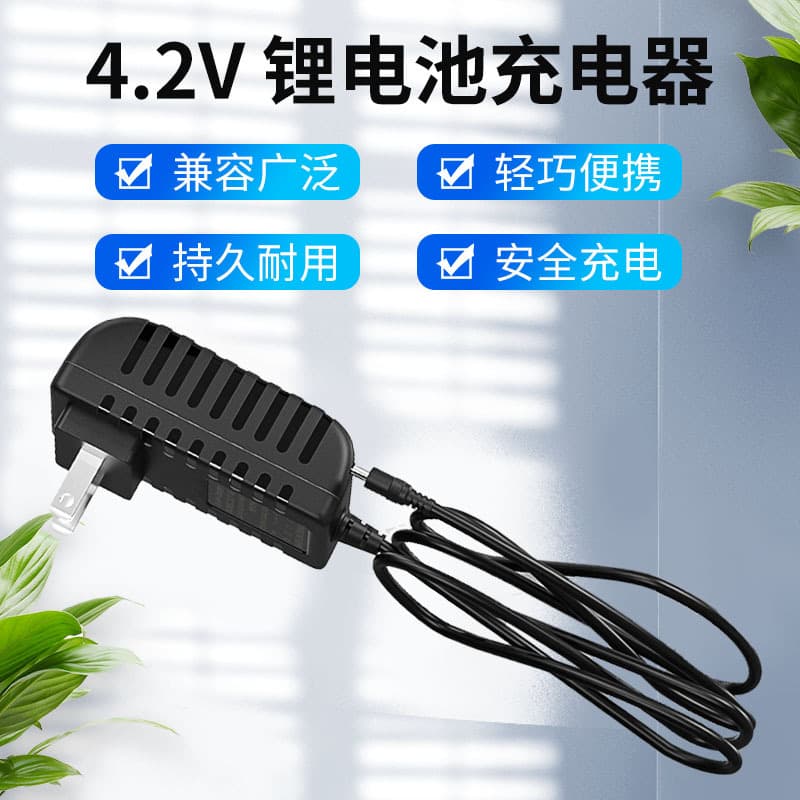 Delipu 3.7V/4.2V Lithium Battery Charger 7.4V Lithium Battery Charger 18650 Battery Pack Charger
