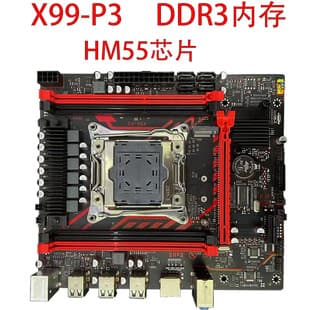 New X99-P3 Motherboard DDR3 Memory LGA2011-3 Socket Desktop E5 2673V3 Multi-Instance Studio