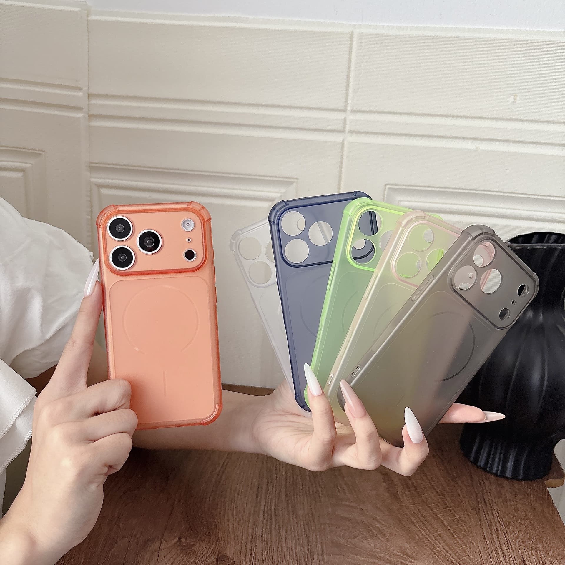 Anti-fall iPhone17promax mobile phone case TPU Apple 17pm protective cover tpu soft 17pm mobile phone case