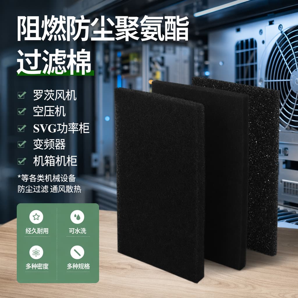 Flame retardant dustproof polyurethane filter sponge activated carbon fiber filter cotton air filter cotton biochemical cotton honeycomb cotton