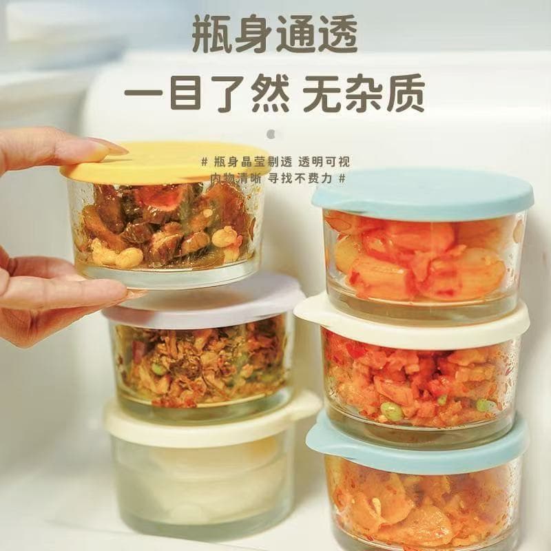 Sealed Baby Food Storage Box Food-Grade Portable Mini Portion Box Fresh-Keeping Box Kids Organizer Box Snack Fruit Thickened