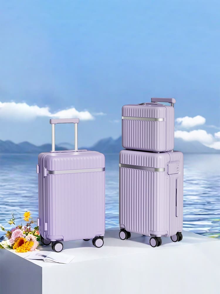 Dropshipping New PC Travel 20-Inch Luggage 24-Inch Drop-Resistant Boarding Trolley Case with Cosmetic Case