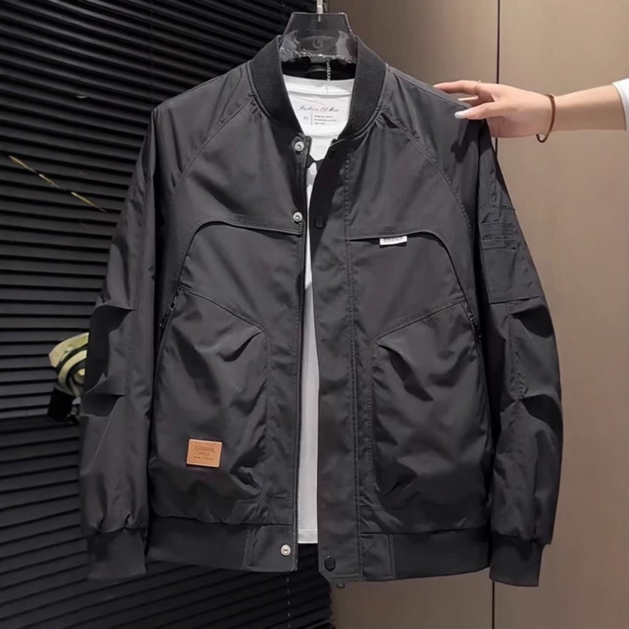Spring and Autumn Baseball Jacket Fashion Versatile Casual Workwear Coat Men's Trendy Stylish Outdoor Windproof Jacket Wholesale